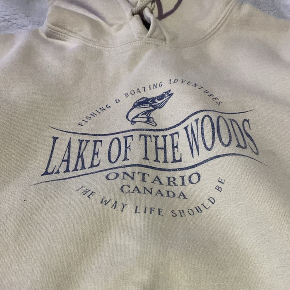 Lake of the woods Ontario Canada small sized Gildan hoodie - Picture 3 of 4